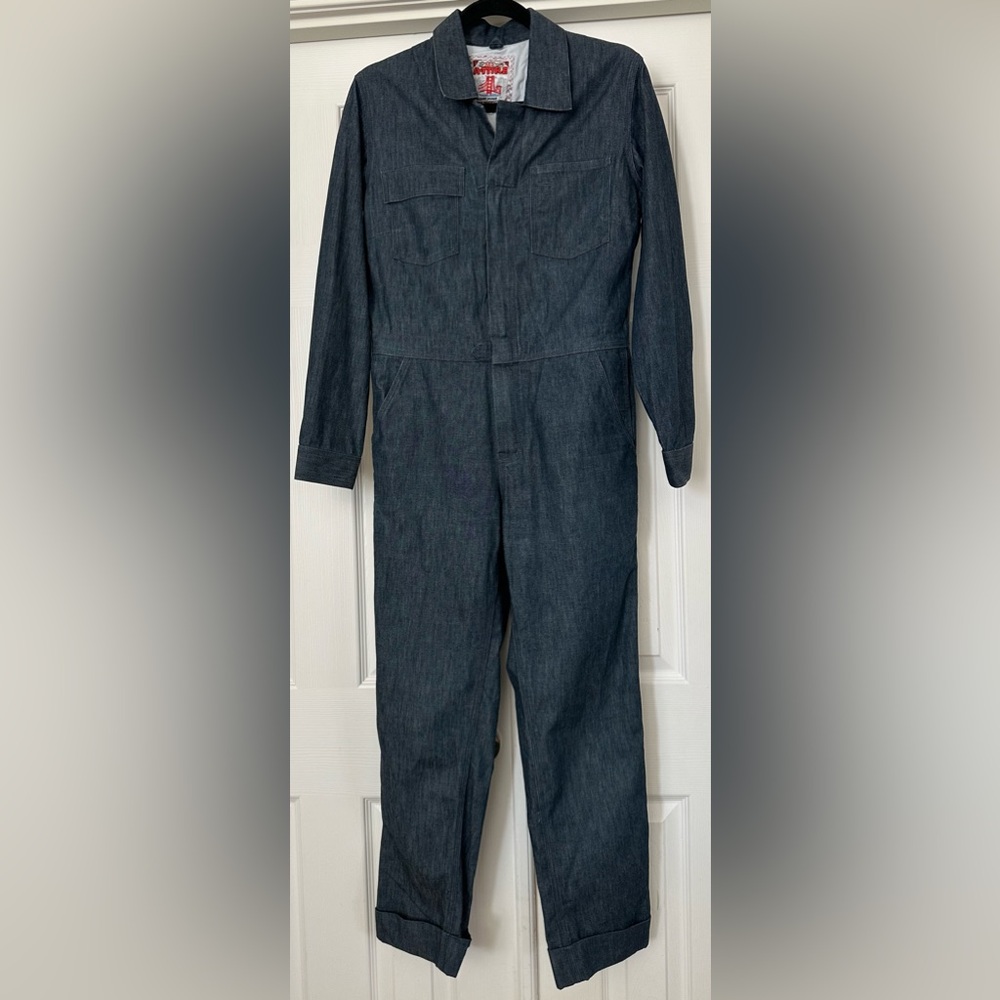 Al’s Attire Handmade SF Denim Utility Jumpsuit Small